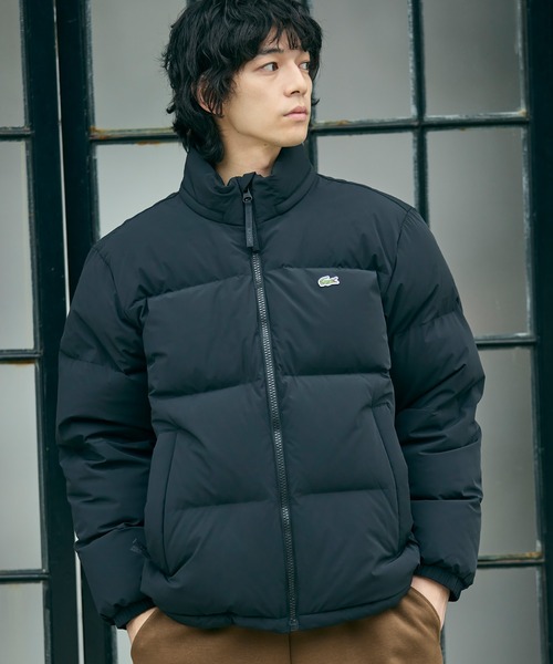 ラコステ（LACOSTE）/撥水 防風 テクニカルファブリック ボリュームダウンフーデッドジャケット LACOSTE（ラコステ） ダウンジャケット ダウン 撥水 防風 テクニカル
