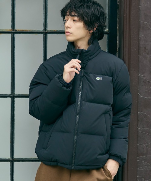 Lacoste フード付きダウンジャケット ラコステ LACOSTE LACOSTE L!VE フードダウンジャケット （ライト