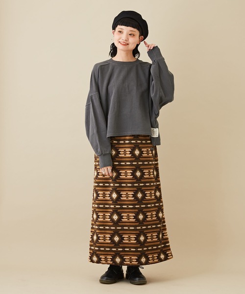 「CUBE SUGAR」 スウェットカットソー M ダークパープル レディース_画像3