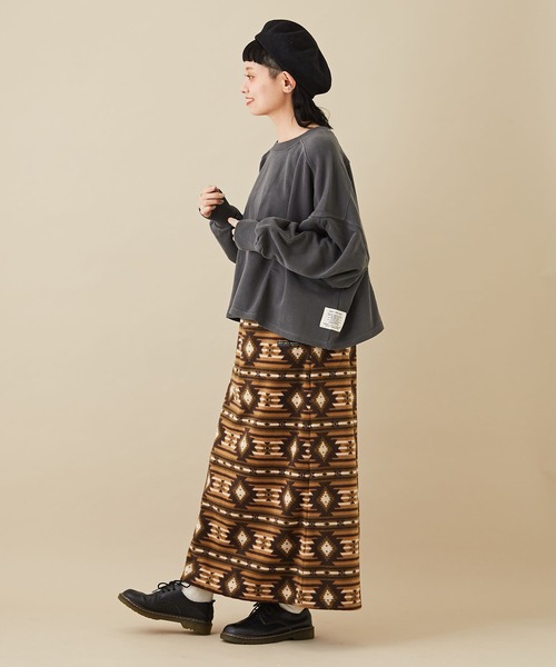 「CUBE SUGAR」 スウェットカットソー M ダークパープル レディース_画像4