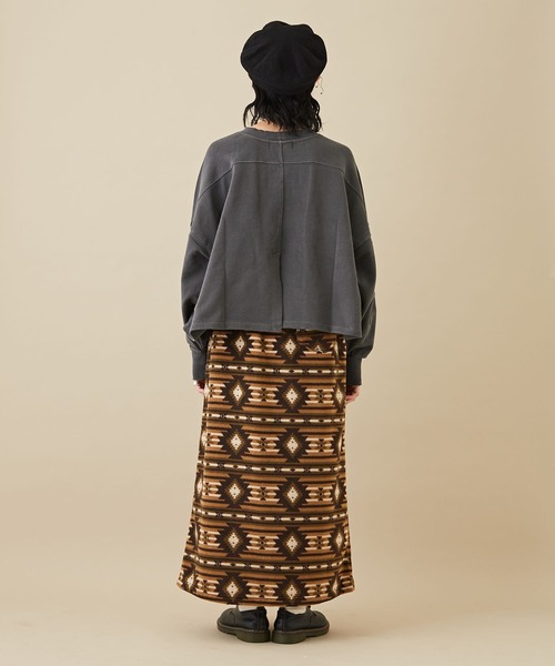 「CUBE SUGAR」 スウェットカットソー M ダークパープル レディース_画像5