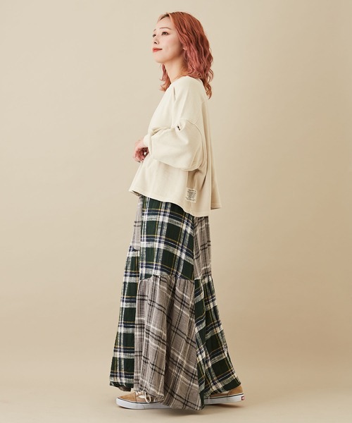 「CUBE SUGAR」 スウェットカットソー M ダークパープル レディース_画像8