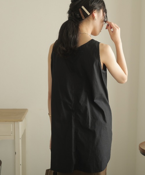 「ElegChic」 ノースリーブシャツ L ブルー レディース_画像4
