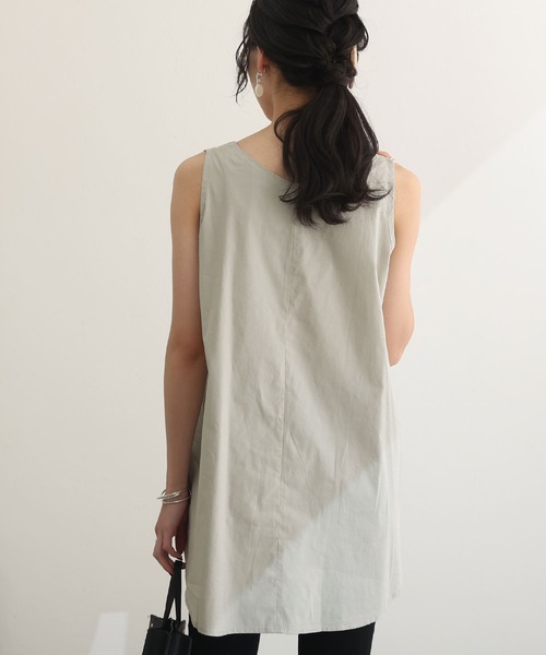 「ElegChic」 ノースリーブシャツ L ブルー レディース_画像8