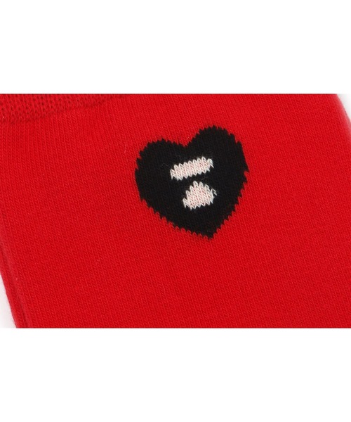A BATHING APE（アベイシングエイプ） 靴下 HEART EMBROIDERY BADGE