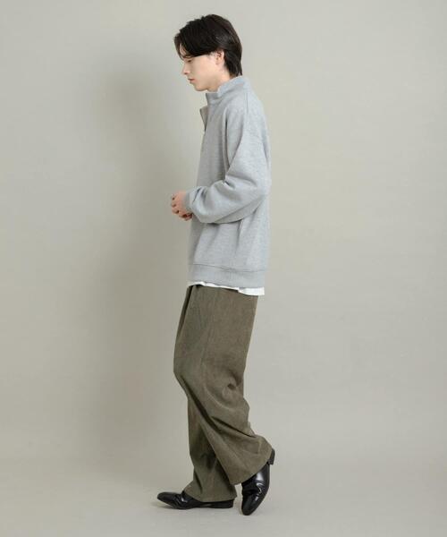 グレー コーデュロイ スラックス SENSE OF PLACE by URBAN RESEARCH パンツ ブロックコーデュロイワイド