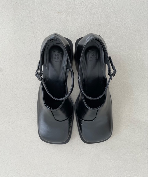 「Didot.showroom」 ヒールサンダル 24.5cm ブラック レディース_画像8