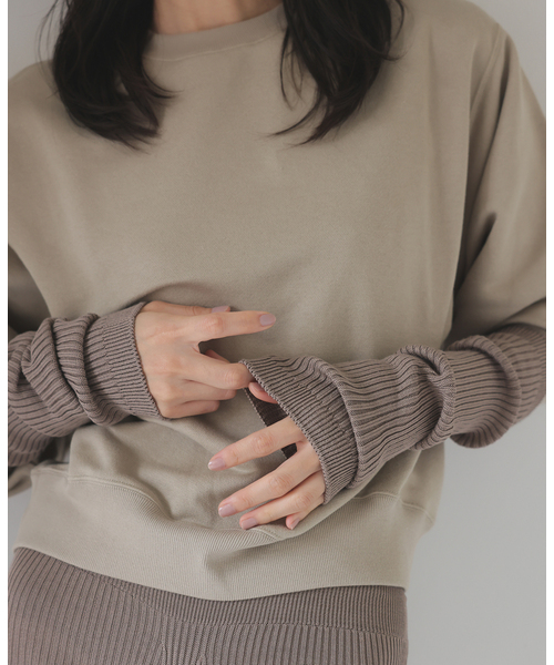 EMILY WEEK（エミリーウィーク） アームカバー シルク混リブアーム