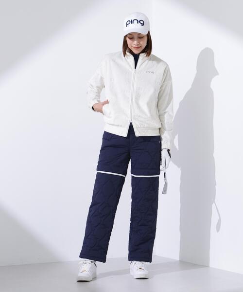 パンツ 「PING APPAREL」全方向ストレッチキルティングタフタ2WAYパンツ 「LADIES LINE」 (LADIES) レディースの画像