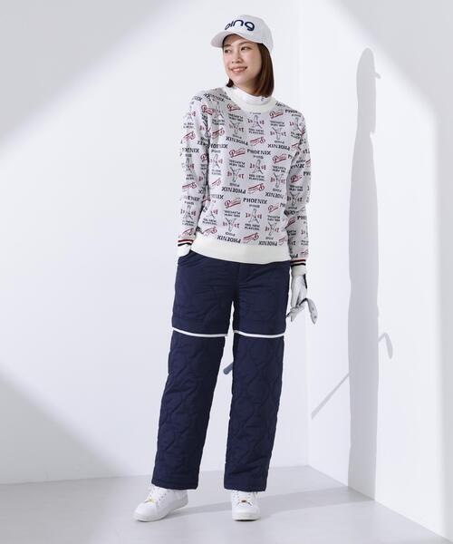 パンツ 「PING APPAREL」全方向ストレッチキルティングタフタ2WAYパンツ 「LADIES LINE」 (LADIES) レディースの画像