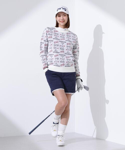 パンツ 「PING APPAREL」全方向ストレッチキルティングタフタ2WAYパンツ 「LADIES LINE」 (LADIES) レディースの画像