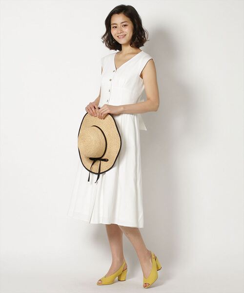 「SWINGLE」 半袖ワンピース MEDIUM グリーン レディース_画像2