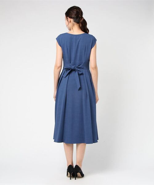 「SWINGLE」 半袖ワンピース MEDIUM グリーン レディース_画像4