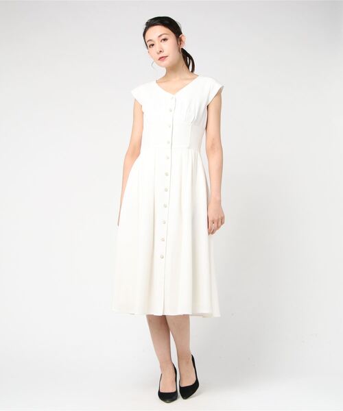 「SWINGLE」 半袖ワンピース MEDIUM グリーン レディース_画像5