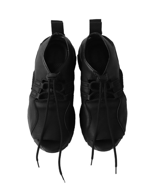 「antiqua」 フラットサンダル L ブラック レディース_画像3