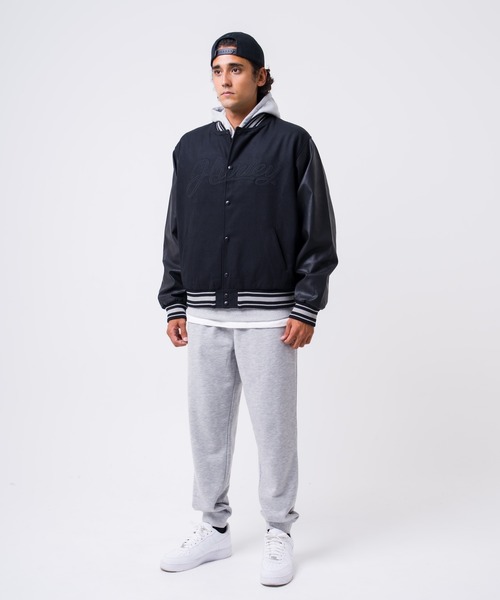 Hurley（ハーレー） スタジャン 「Hurley:ハーレー」合皮レザーバー