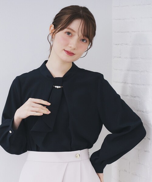 【新品タグ付き】26000円相当｜レディースブラウス3枚セット index（インデックス） ブラウス シャツ ボウタイタックブラウス「洗濯