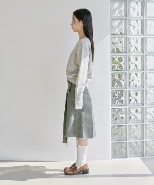 「UNE MANSION」 長袖ニット FREE アイボリー レディース_画像3