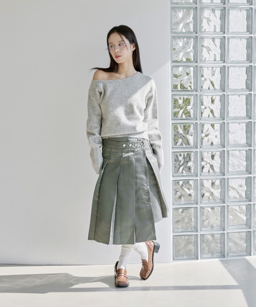 「UNE MANSION」 長袖ニット FREE アイボリー レディース_画像5