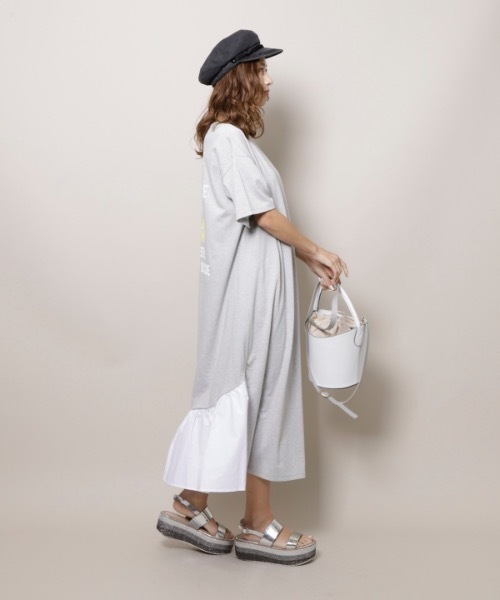 「Re.Verofonna」 半袖ワンピース MEDIUM ブラック レディース_画像4