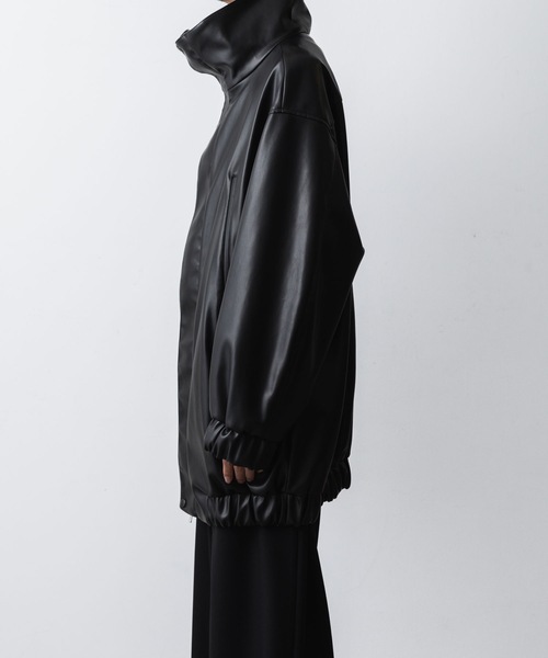 ブルゾン アウター SYNTHETIC LEATHER BLOUSON メンズの画像