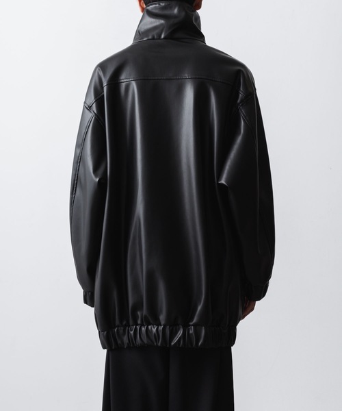 ブルゾン アウター SYNTHETIC LEATHER BLOUSON メンズの画像
