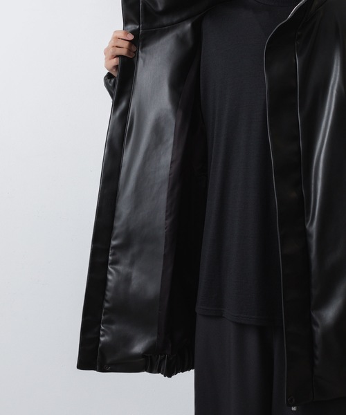ブルゾン アウター SYNTHETIC LEATHER BLOUSON メンズの画像