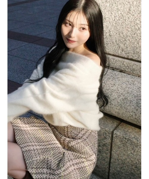 SNIDEL（スナイデル） ニット セーター 「HIGH QUALITY」フォックス