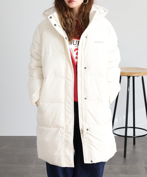 ダウンコート ダウンジャケット GUESS JEANS パファー ロング