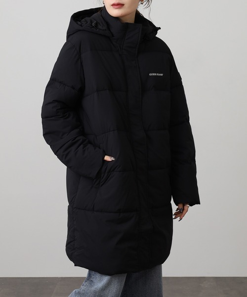 ダウンコート ダウンジャケット GUESS JEANS パファー ロング