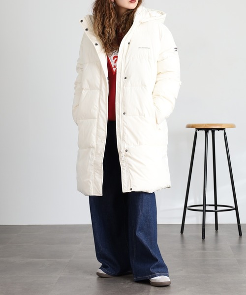 ダウンコート ダウンジャケット GUESS JEANS パファー ロング