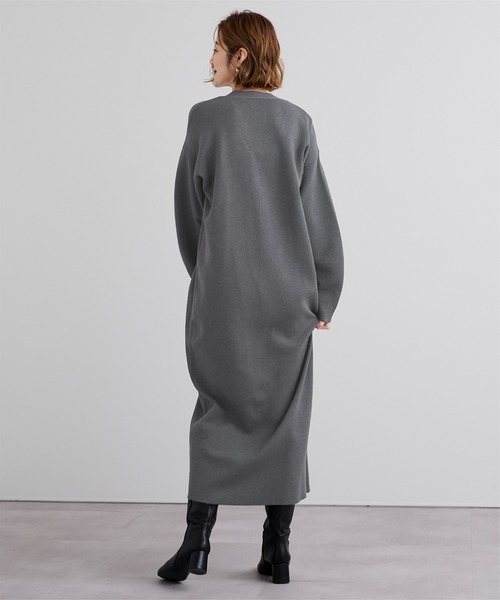 「ur's」 ニットワンピース L ベージュ レディース_画像6