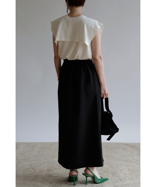 「&. NOSTALGIA」 ロングスカート FREE カーキ レディース_画像7