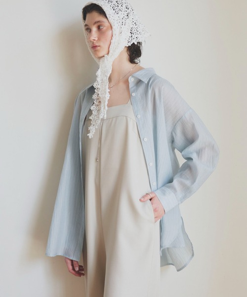 「DOUX ARCHIVES」 オーバーオール 38 グレイッシュベージュ レディース_画像7