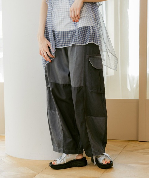 「niko and...」 カーゴパンツ LARGE グリーン レディース_画像3