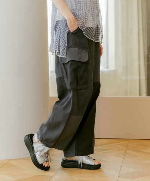 「niko and...」 カーゴパンツ LARGE グリーン レディース_画像8