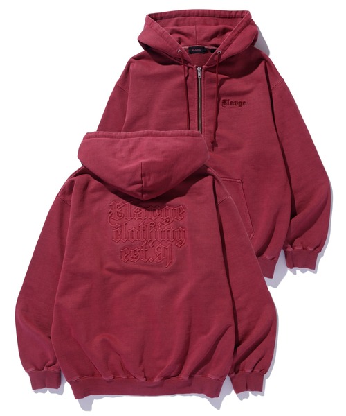 XLARGE バーガンディ パーカー XLARGE バーガンディ ジップ パーカー L