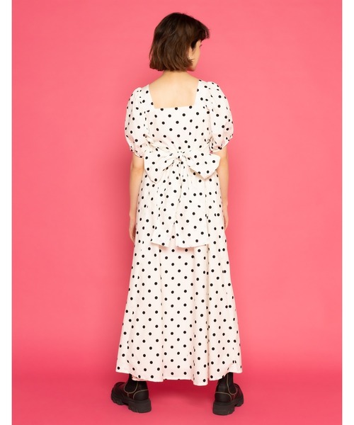 ドレス 「little sunny bite と pink house Coin dot long dress」_2