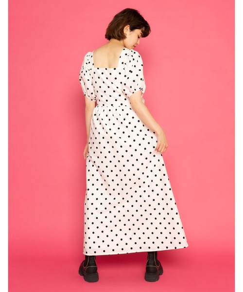 ドレス 「little sunny bite と pink house Coin dot long dress」_4