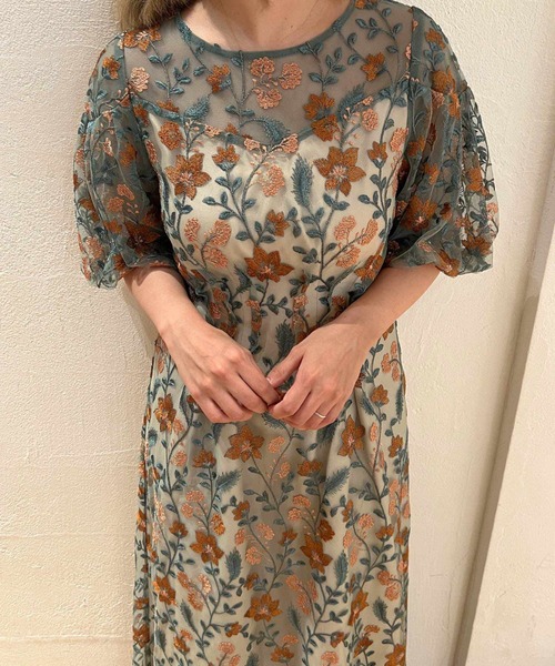 「Dorry Doll」 半袖ワンピース MEDIUM ブルー レディースの画像