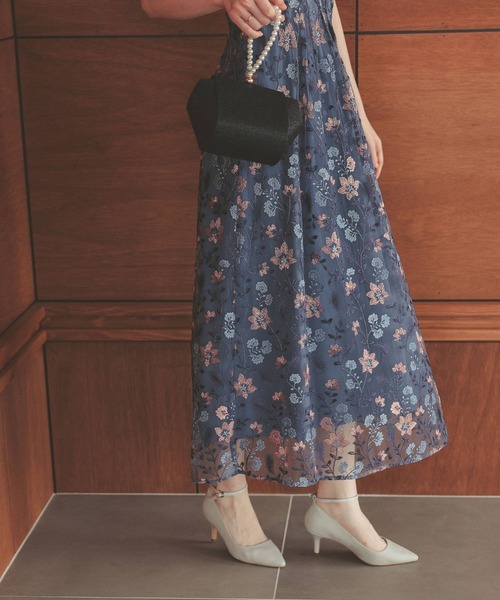 「Dorry Doll」 半袖ワンピース MEDIUM ブルー レディースの画像