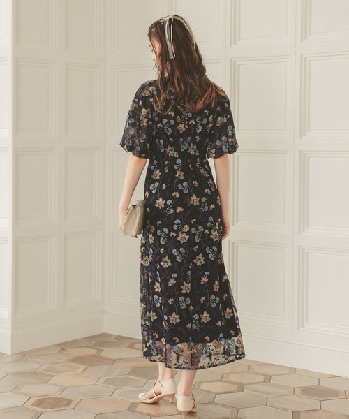 「Dorry Doll」 半袖ワンピース MEDIUM ブルー レディースの画像