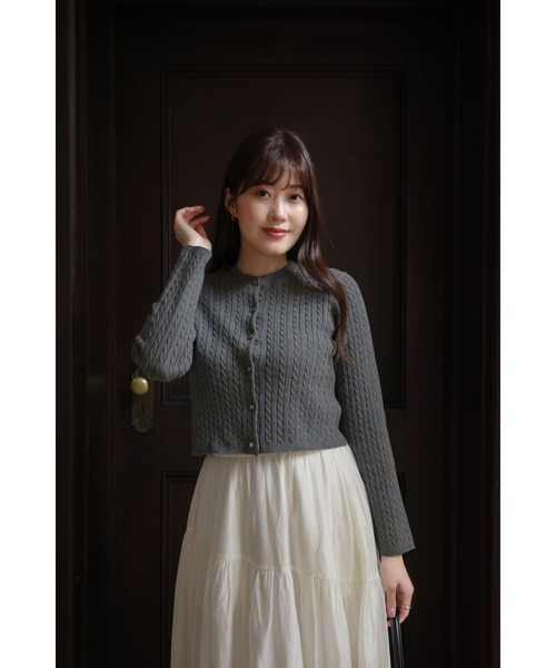 「Her lip to」 ニットアンサンブル S グレー レディース_画像8