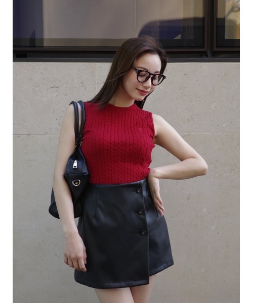 「Her lip to」 ニットアンサンブル S グレー レディース_画像9