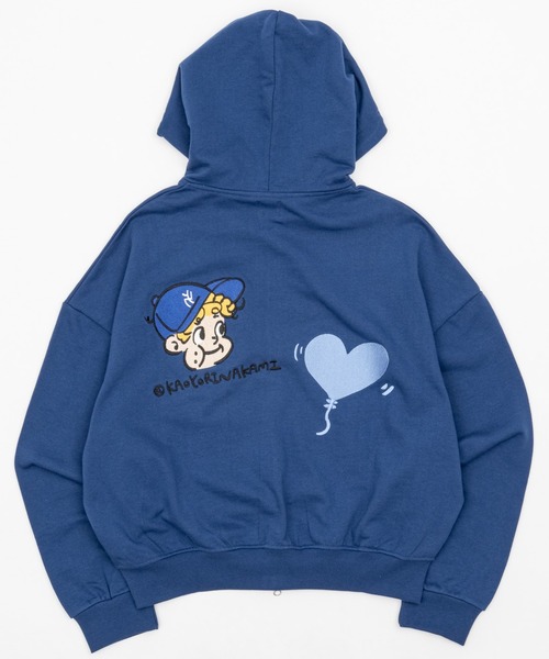 kaoyorinakami パーカー face ballon ziphoodie / フェイスバルーン