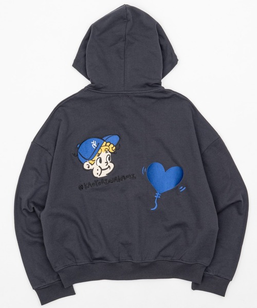 kaoyorinakami パーカー face ballon ziphoodie / フェイスバルーン