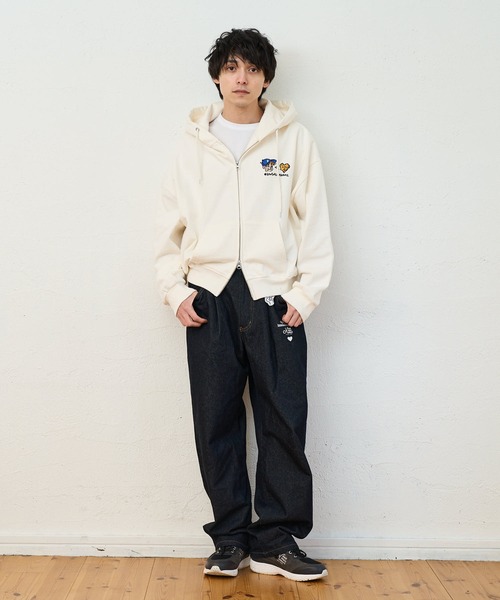 kaoyorinakami パーカー face ballon ziphoodie / フェイスバルーン