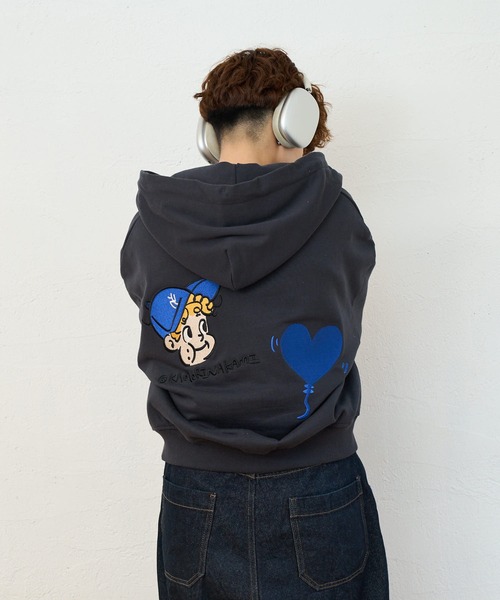 kaoyorinakami パーカー face ballon ziphoodie / フェイスバルーン
