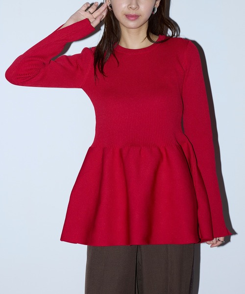 「MAISON BREEZE reveur」 長袖ニット FREE ブラック レディース_画像7