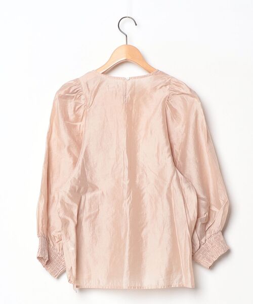 「flower」 フリル長袖ブラウス - ピンク レディース_画像2
